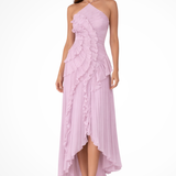 Imogen | Vestido de Maxi de Verano sin Mangas con Cuello Halter y Espalda Descubierta para Invitadas a Bodas