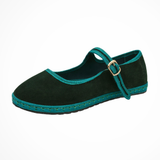 Emma | Zapatos de Ballet Mary Jane con Punta Redonda y Correa con Hebilla para Mujeres