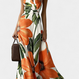 Vestido Clásico Regina con Estampado Floral