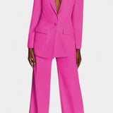 Conjunto de Blazer Ajustado y Pantalones de Pierna Ancha Marnie