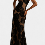 Vestido Floral de Terciopelo Vlada