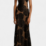 Vestido Floral de Terciopelo Vlada