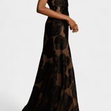 Vestido Floral de Terciopelo Vlada