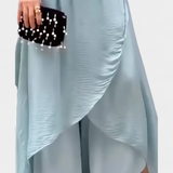 Conjunto Fluyente de Dos Piezas Wonder con Top Suelto y Falda Asimétrica