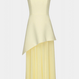 Vestido Maxi de Chiffon Celaena con Hombros Descubiertos y Abertura Lateral
