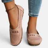 Mocasines para Mujeres | Slip-On Plano con Punta Redonda