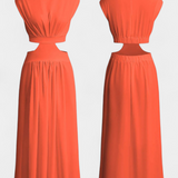 Conjunto Minimalista Jocelyn con Cuello Alto y Abertura Lateral