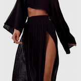 Conjunto Martha de Dos Piezas con Falda de Gran Corte