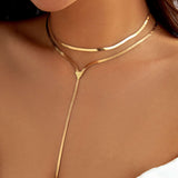 Collar Choker de Cadena de Metal
