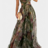 Vestido Maxi Floral Ingrid con Escote en V