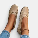 Mocasines para Mujeres | Slip-On Plano con Punta Redonda