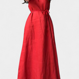 Vestido sin mangas Rosetta con lazo ajustable