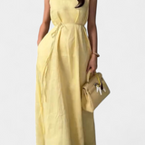 Vestido sin mangas Rosetta con lazo ajustable