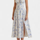 Vestido Midi A-Line Flora con Corsé