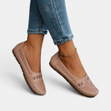 Mocasines para Mujeres | Slip-On Plano con Punta Redonda