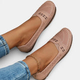 Mocasines para Mujeres | Slip-On Plano con Punta Redonda