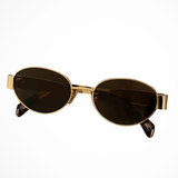 Clarabelle | Gafas de Sol de Metal Ovaladas para Mujeres