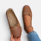 Mocasines para Mujeres | Slip-On Plano con Punta Redonda