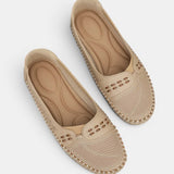 Mocasines para Mujeres | Slip-On Plano con Punta Redonda