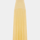 Vestido Maxi Deia en Malla con Mangas Acampanadas