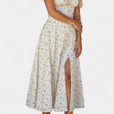Vestido Midi A-Line Flora con Corsé