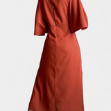 Vestido Casual Ainhoa con Nudo Frontal y Escote en V