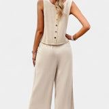 Conjunto Lavinia de Top y Pantalones Cortos en Lino y Algodón