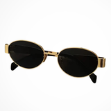 Clarabelle | Gafas de Sol de Metal Ovaladas para Mujeres