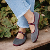 Emma | Zapatos de Ballet Mary Jane con Punta Redonda y Correa con Hebilla para Mujeres