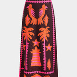 Conjunto de Top Corto y Falda Sloan Palma de Coco