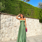 Vestido corse palabra oliva