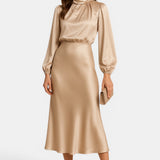 Kriz | Vestido Midi de Cintura Alta