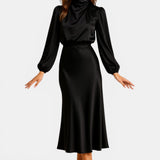 Kriz | Vestido Midi de Cintura Alta