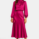 Kriz | Vestido Midi de Cintura Alta