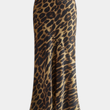 Falda Maxi Slim de Print Leopardo Elena