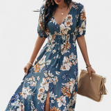 Vestido de Verano Benoja con Estampado Floral y Silueta Definida