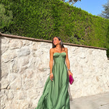Vestido corse palabra oliva