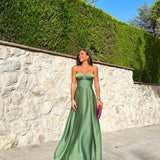Vestido corse palabra oliva