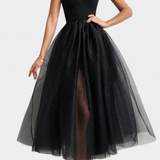 Vestido Maxi de Tul Widya con Corsé