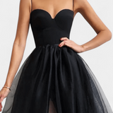 Vestido Maxi de Tul Widya con Corsé