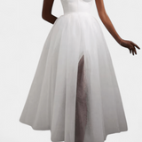 Vestido Maxi de Tul Widya con Corsé
