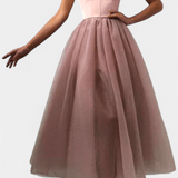 Vestido Maxi de Tul Widya con Corsé
