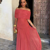 Camila | Vestido Maxi de Malla Elegante