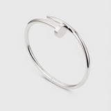 Pulsera Minimalista Inspirada en Clavos de Plata Esterlina