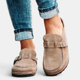 Ilma - Zapatillas mujer corcho plantilla anatómica transpirable nubuck