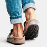 Ilma - Zapatillas mujer corcho plantilla anatómica transpirable nubuck