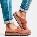 Ilma - Zapatillas mujer corcho plantilla anatómica transpirable nubuck