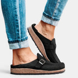 Ilma - Zapatillas mujer corcho plantilla anatómica transpirable nubuck