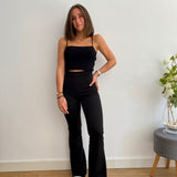 Pantalón campana negro