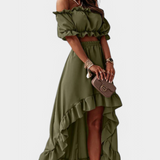 Conjunto de Dos Piezas Off-Shoulder Katja